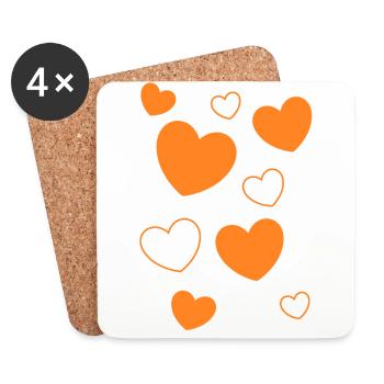 Muttertags Geschenk Mutter Muttertag Geschenkidee  - Untersetzer (4er-Set) - Weiß - Vorne