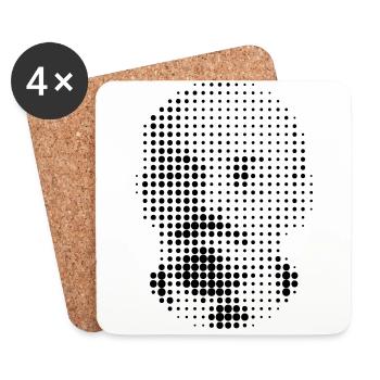 lénine - Dessous de verre (lot de 4) - blanc - Devant