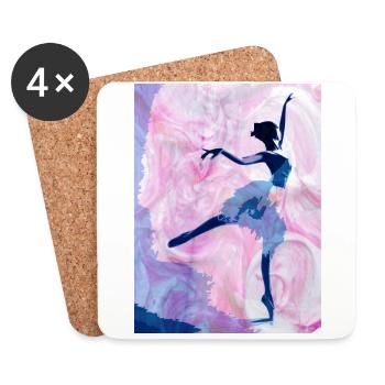 ballerina - Coasters (set of 4) - white - Front