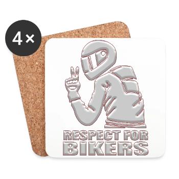 Bikers - Coasters (set of 4) - white - Front