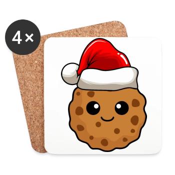 Cookies Christmas Comic Xmas - Coasters (set of 4) - white - Front