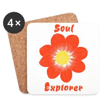 Soul Explorer - Coasters (set of 4) - white - Front