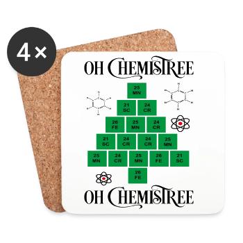 6061912 131667689 chemistree orig - Dessous de verre (lot de 4) - blanc - Devant