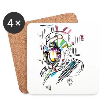 Indian - Coasters (set of 4) - white - Front