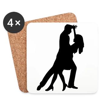 dance - Coasters (set of 4) - white - Front
