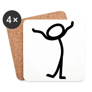 comic - Coasters (set of 4) - white - Front