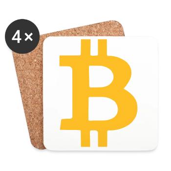 bitcoin - Coasters (set of 4) - white - Front