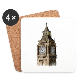 Big Ben - Coasters (set of 4) - white - Front