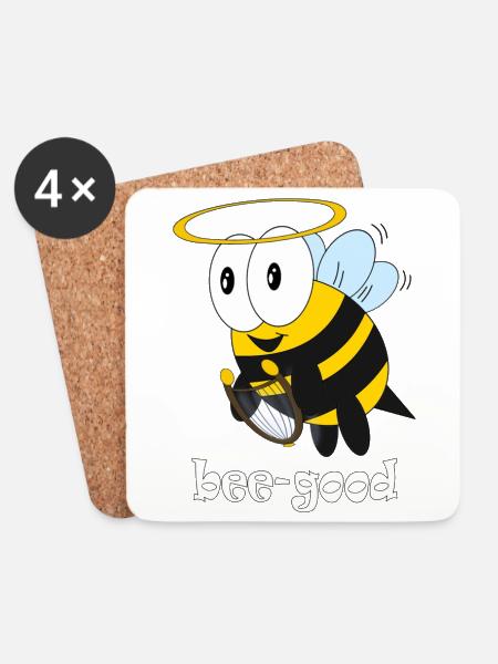 bee good - Untersetzer (4er-Set) - Weiß