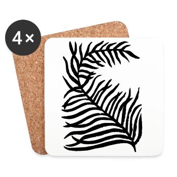 Planter - Dessous de verre (lot de 4) - blanc - Devant