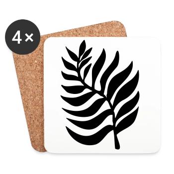 Plant plants - Coasters (set of 4) - white - Front
