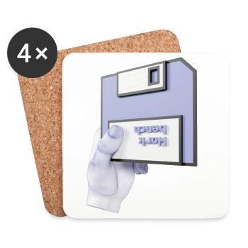 work bench 3D - Coasters (set of 4) - white - Front