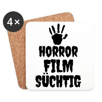 Movies Statement Film Schauen Cineast Filmabend - Untersetzer (4er-Set) - Weiß - Vorne