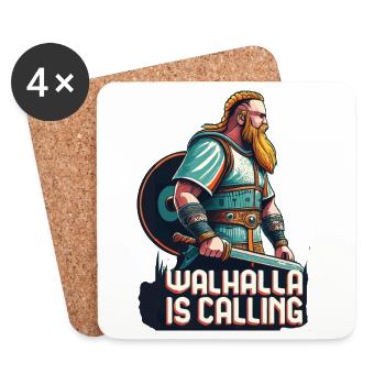 Valhalla is calling - Coasters (set of 4) - white - Front