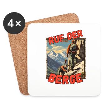 Berg 2 - Untersetzer (4er-Set) - Weiß - Vorne
