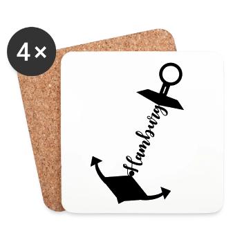 Anker Hamburg - Coasters (set of 4) - white - Front
