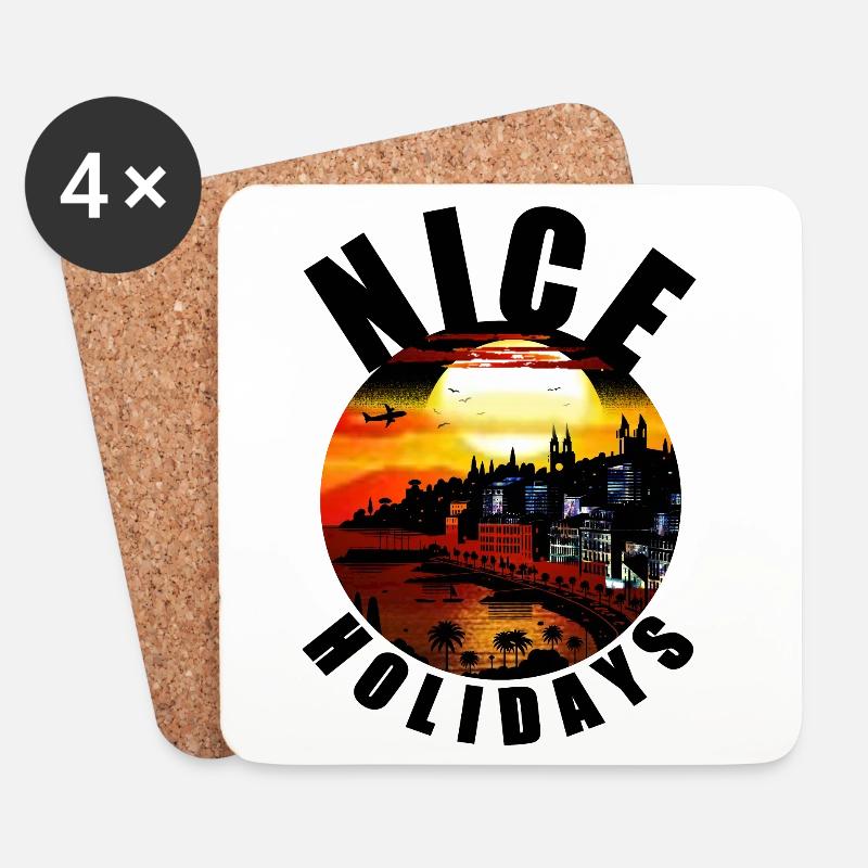 NICE - Coasters (set of 4) - white
