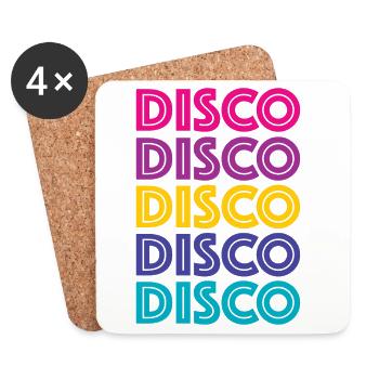 Disco Disco Disco - Coasters (set of 4) - white - Front