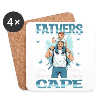 Father and son - Coasters (set of 4) - white - Front