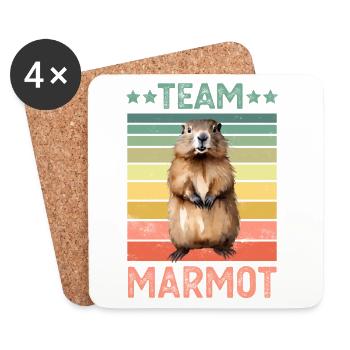 Marmot - Coasters (set of 4) - white - Front