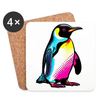 Penguin - Coasters (set of 4) - white - Front