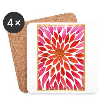 SeelenBlüten Naturkraft - Sonja Ariel von Staden - Coasters (set of 4) - white - Front