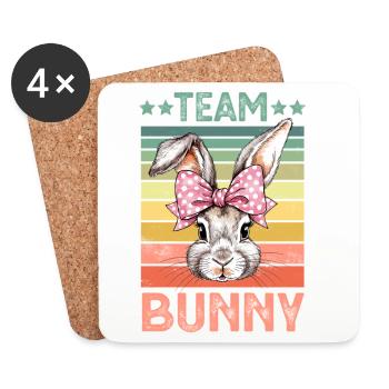 Lapin Lapin - Dessous de verre (lot de 4) - blanc - Devant