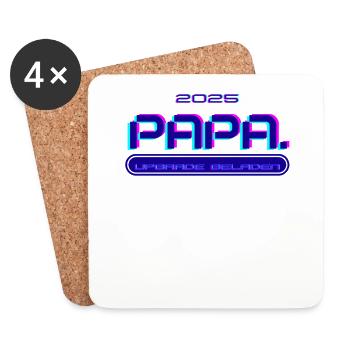 DAD. Since 2025 - Coasters (set of 4) - white - Front