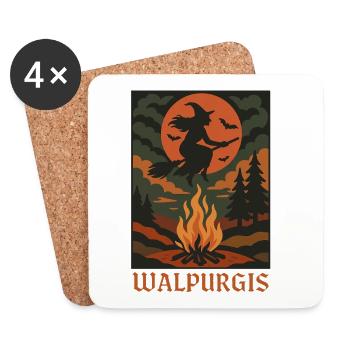Nuit de Walpurgis - Dessous de verre (lot de 4) - blanc - Devant
