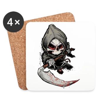 Death that kills - Coasters (set of 4) - white - Front