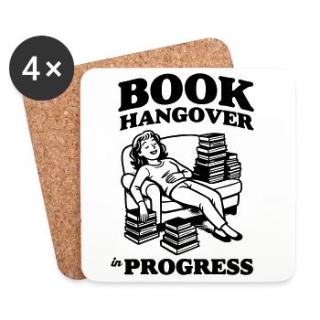 Book Hangover in Progress - Coasters (set of 4) - white - Front