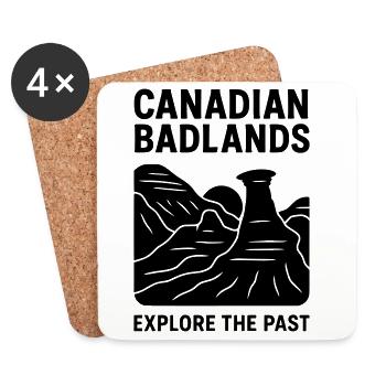 canadian badlands - Untersetzer (4er-Set) - Weiß - Vorne