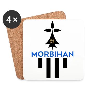 Morbihan 56 logo - Coasters (set of 4) - white - Front
