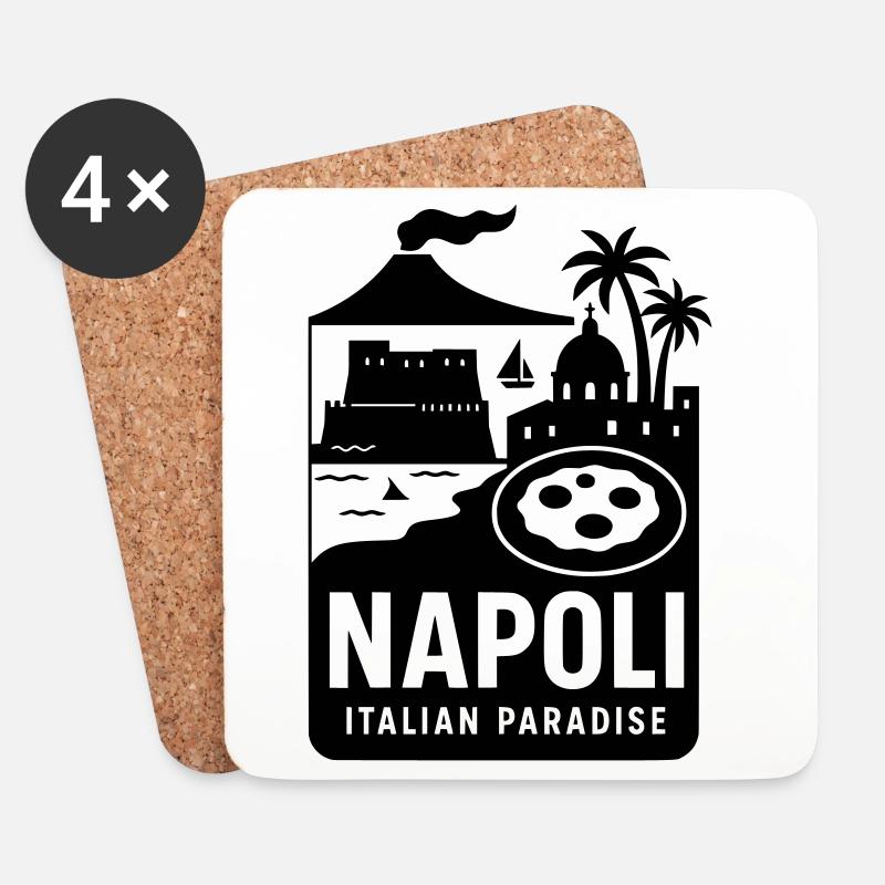 neapel napoli - Untersetzer (4er-Set) - Weiß