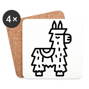 Pinata - Untersetzer (4er-Set) - Weiß - Vorne