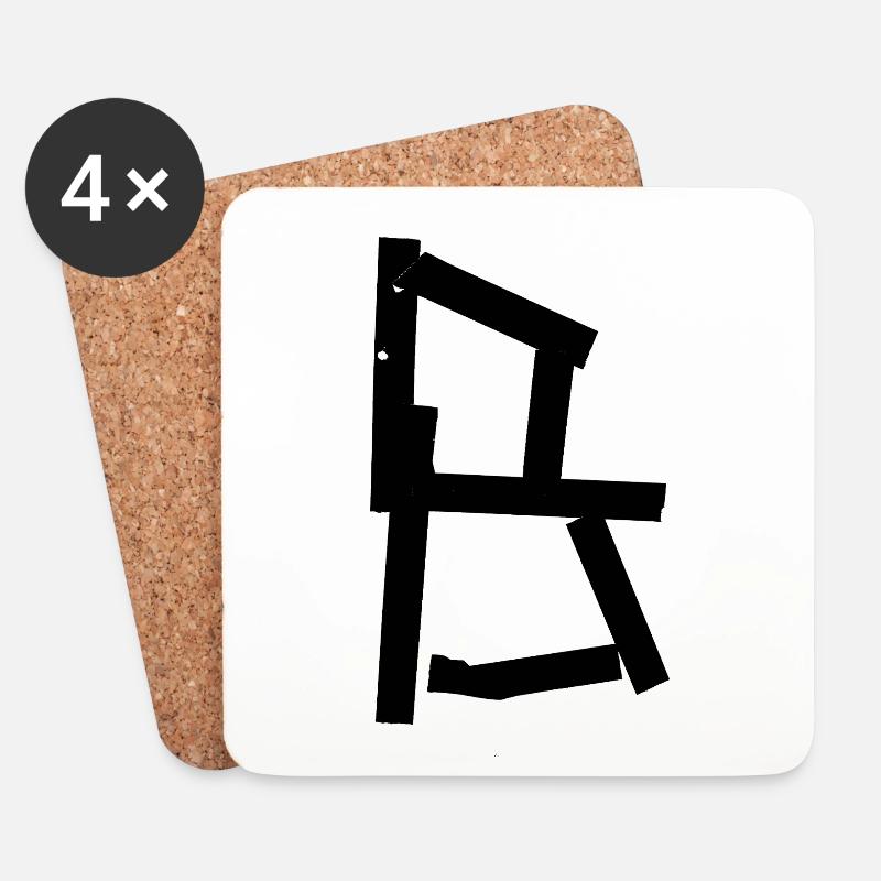 Urban letter - Untersetzer (4er-Set) - Weiß