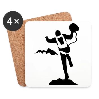 Saut de base - Dessous de verre (lot de 4) - blanc - Devant