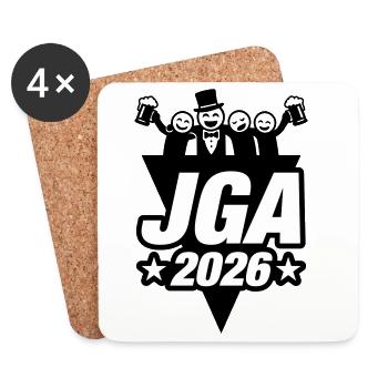 Stag/Hen Party 2026 - Coasters (set of 4) - white - Front