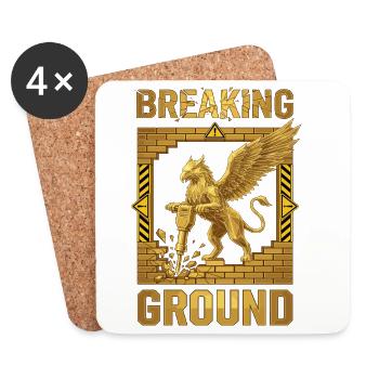 Breaking Ground Griffin - Coasters (set of 4) - white - Front