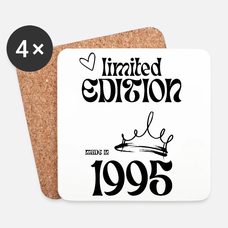 Limited EDITION singen 1995 - 30 Jahre - Untersetzer (4er-Set) - Weiß