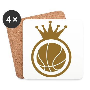 Basket Ball / Basketball / Basktet-Ball / Sport - Dessous de verre (lot de 4) - blanc - Devant