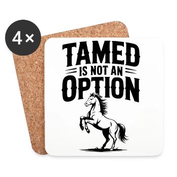 Tamed Is Not an Option - Coasters (set of 4) - white - Front