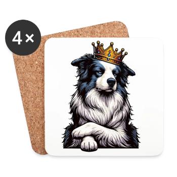 Border Collie Collie Owner Collie Lover - Coasters (set of 4) - white - Front