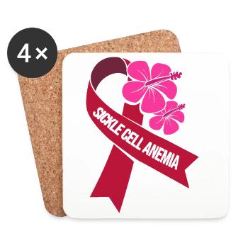 Sichelzellen Anämie - Untersetzer (4er-Set) - Weiß - Vorne