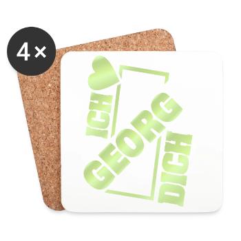 Dear Georg - Coasters (set of 4) - white - Front