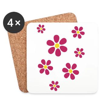 Cadeau pour la fête des mères : Idée de cadeau pour la fête des mères - Dessous de verre (lot de 4) - blanc - Devant
