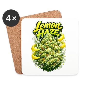 Lemon Haze Citron Graffiti Imprimé - Dessous de verre (lot de 4) - blanc - Devant