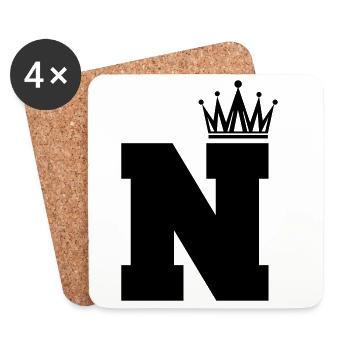 N Crown - Coasters (set of 4) - white - Front