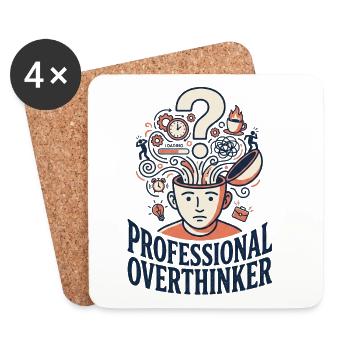 Profi Overthinker - Untersetzer (4er-Set) - Weiß - Vorne