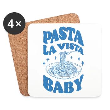 Pasta La Vista Baby - Untersetzer (4er-Set) - Weiß - Vorne